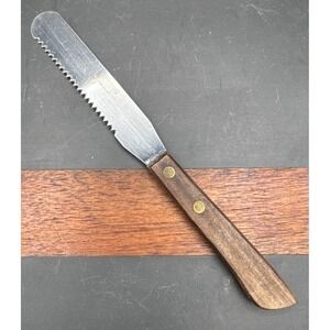 Vintage Ranchero Stainless Steel Serrated Bread Knife | Japan | 7.5" Long